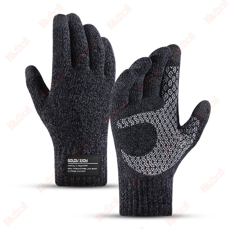 navy blue winter warm gloves men